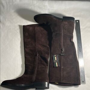 Italian Brown Suede Boots